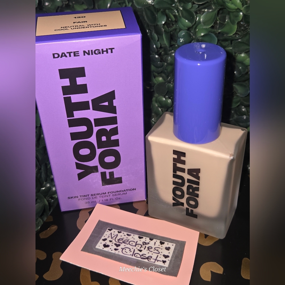 NIB YOUTH FORIA Date Night Skin Tint Serum Foundation • SHADE 120